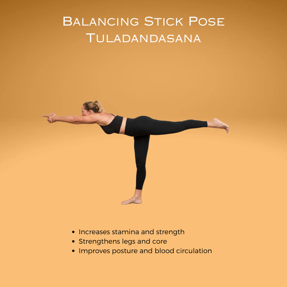 Balancing Stick Pose Tuladandasana